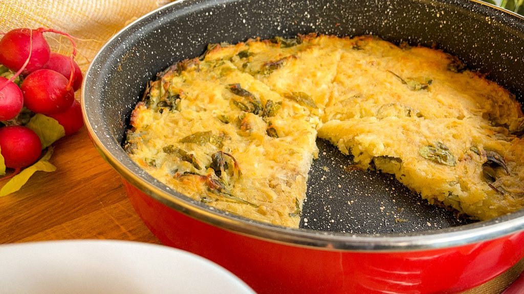 KROMPIRUŠA BEZ KORA Pita sa spanaćem i krompirom, odlična i sutradan