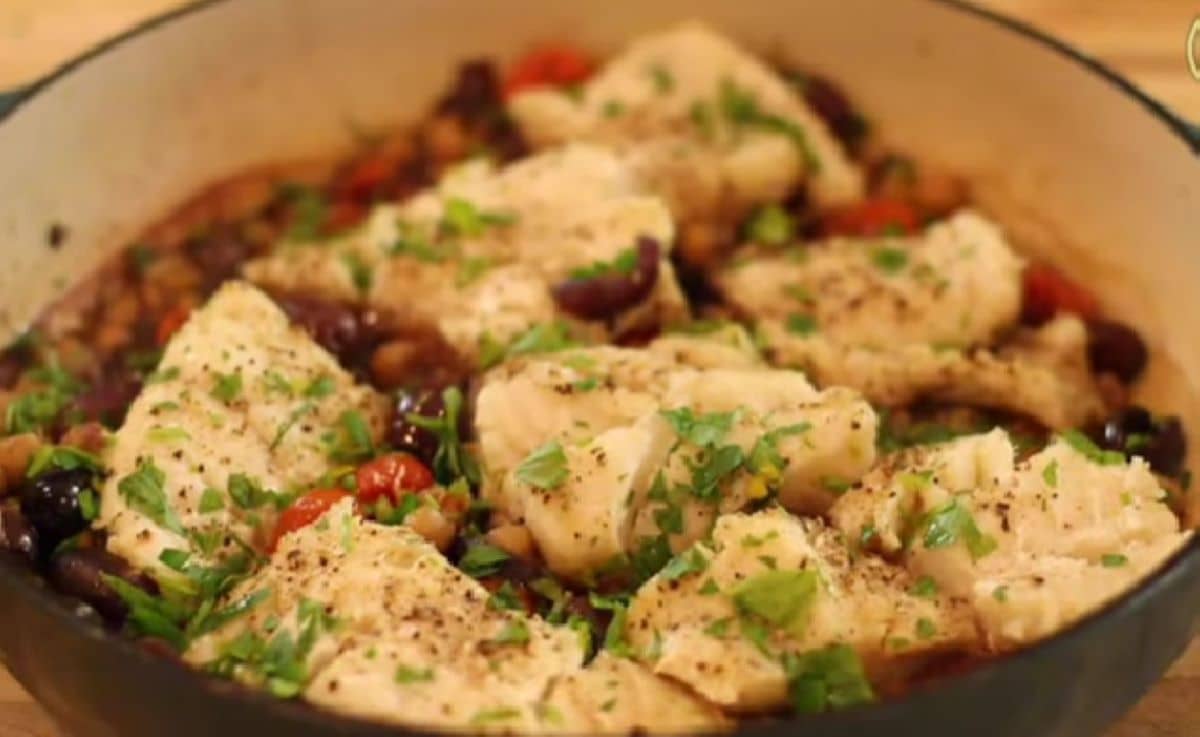 Paklara Riba Recept za ribu bakalar sa leblebijama u jednoj posudi | Stvar ukusa