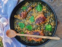 Piletina sa spanaćem i pirinčem