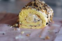 Banan split rolat sa orasima i pudingom