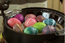 Šaranje jaja gumicama za tegle