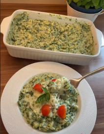 Makarone sa spanaćem i sirom