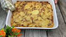 Musaka sa krompirom i šunkom