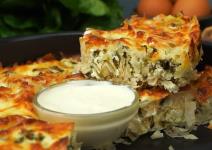 Harmonika pita sa sirom i spanaćem