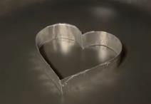 Modla u obliku srca od aluminijumske folije