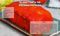 Slana torta sa pečenim paprikama