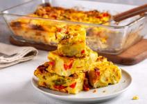 Posna proja sa pečenim paprikama i povrćem