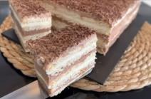 Keks torta sa 2 čokoladna fila