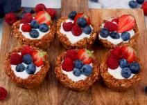 Korpice od ovsenih pahuljica sa voćem