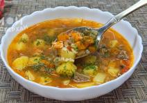 Domaća čorba sa mesom povrćem i bulgur pšenicom