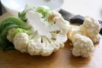 Očišćen karfiol spreman za čuvanje u frižideru