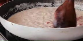 Domaće makarone u kremastom sosu, zdenka i mleko