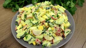 Obrok salata sa kuvanim jajima