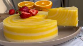 Zebra torta sa kremom od pomorandže i vanile