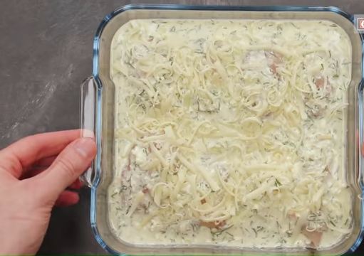 Frnacuska piletina, rendani sir