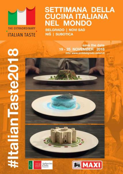III Nedelja italijanske kuhinje u svetu održava se u Srbiji