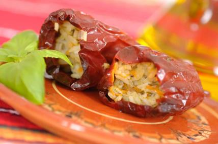 Punjene suve paprike zapečene u rerni