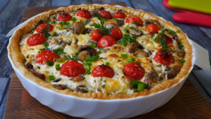 Svečana pita sa pečurkama i piletinom