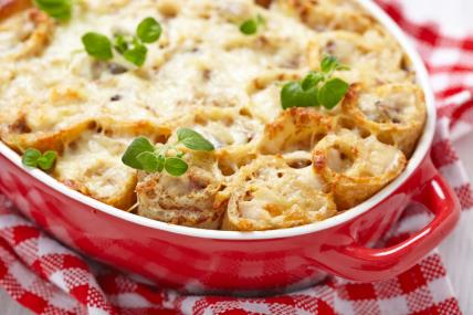 Zapečene slane palačinke sa šunkom i kačkavaljem