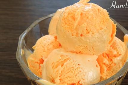 Domaći sladoled od pomorandže
