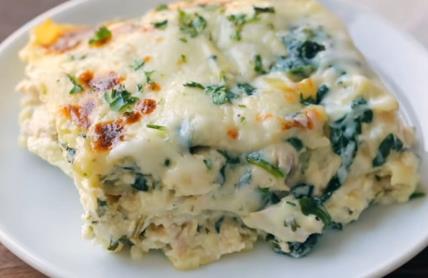 Lazanje sa spanaćem i piletinom