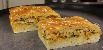 Posna lenja pita sa kupusom