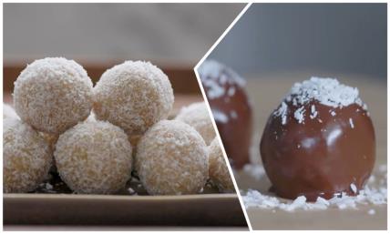 Dve vrste posnih sitnih kolača od jedne smese