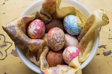 svilena jaja za Uskrs