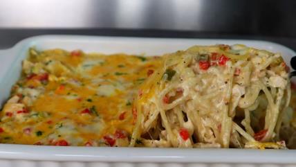 Zapečene špagete sa piletinom i sirom