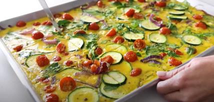 Omlet sa povrćem iz rerne