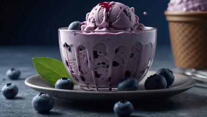 Domaći sladoled sa borovnicama i kupinama