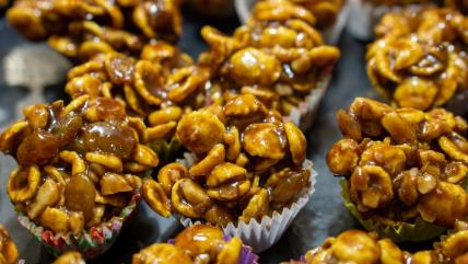 Kornfleks korpice na stolu