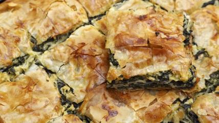 Posna pita sa zeljem parčad