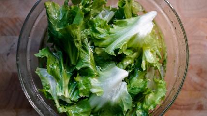 Zelena salata u činiji