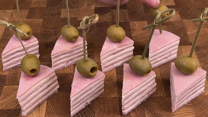 Recept za trougliće sa šunkom za slavsko predjelo! Ukusni, efektni i odlični za svečanu trpezu