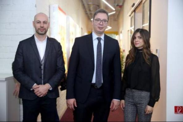 VUČIĆ U POSETI ADRIJA MEDIJA GRUPI: Baš sam srećan što sam ovde!