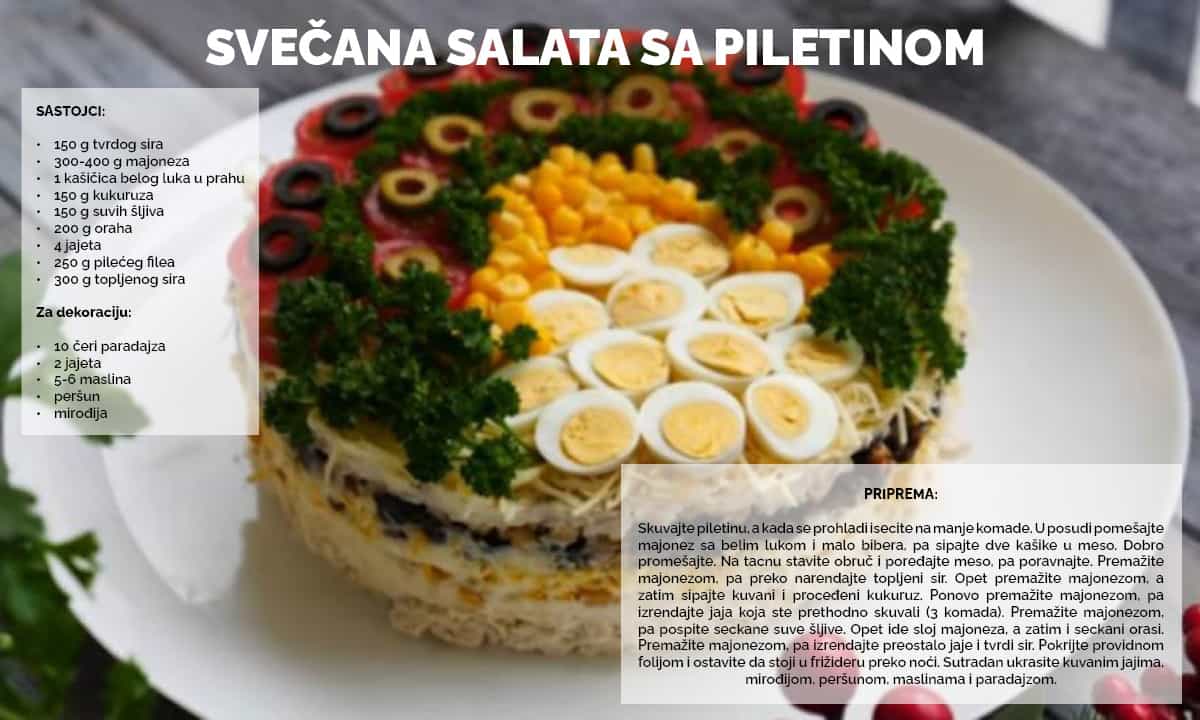 Svečana salata sa piletinom