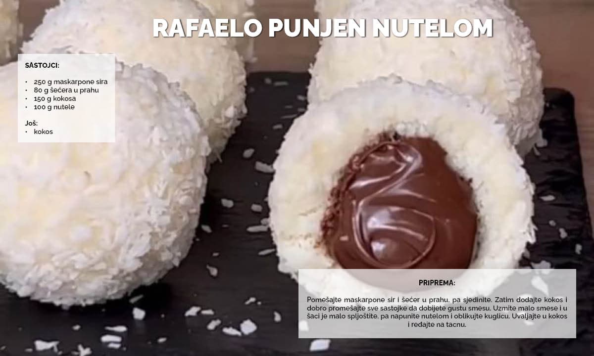 Rafaelo punjen nutelom