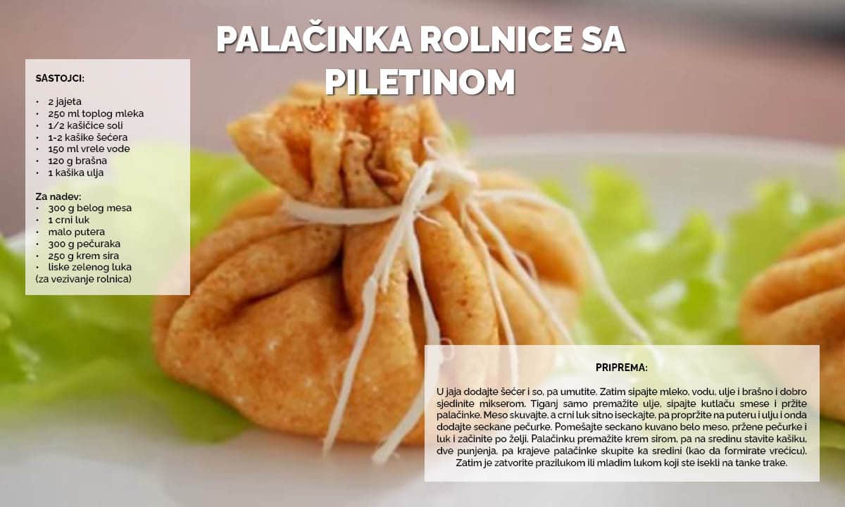 Palačinka rolnice sa piletinom