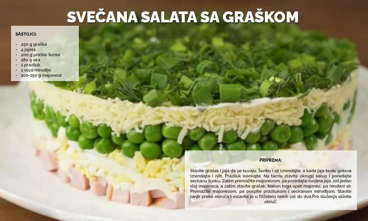 Svečana salata sa graškom
