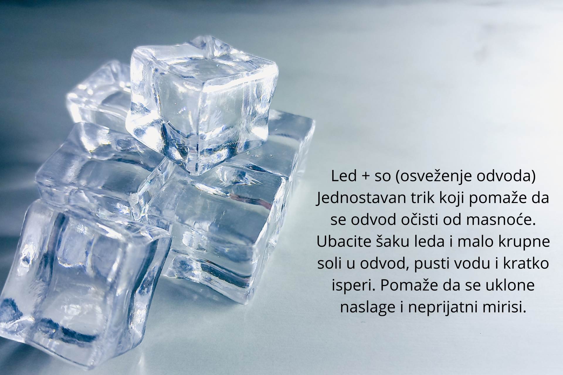 Soda bikarbona + sirće (dubinsko čišćenje) Soda bikarbona i sirće zajedno prave blagu reakciju koja razgrađuje prljavštinu i masnoću. Pospi sudoperu sodom bikarbonom, pa prelij sirćetom. Ostaviti  (3).jpg